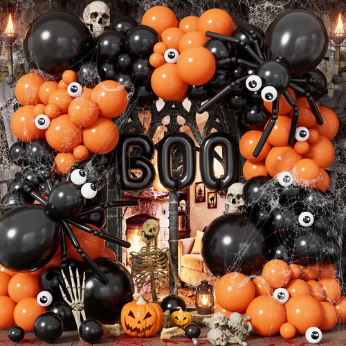 Halloween balloon garland - halloween, arch