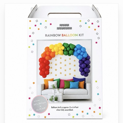 Rainbow balloon arch kit - rainbow, 100+