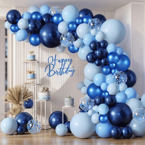 Blue balloon arch kit - blue,