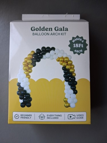 Black and gold balloons - gold, arch