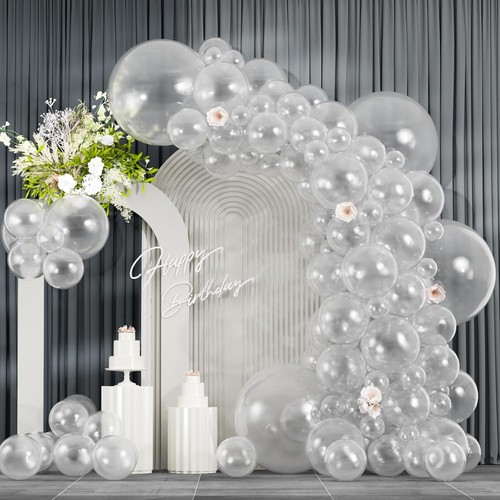 104pcs clear balloon - balloon, garland