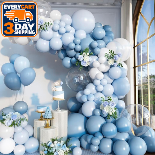 156pcs dusty blue balloon - balloon, arch