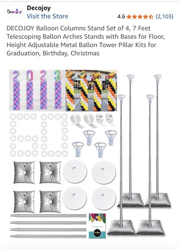 Decojoy balloon column stand - balloon,