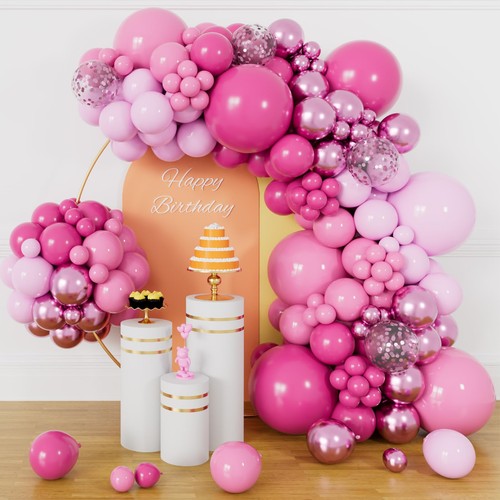153pcs pink balloon - balloon, arch