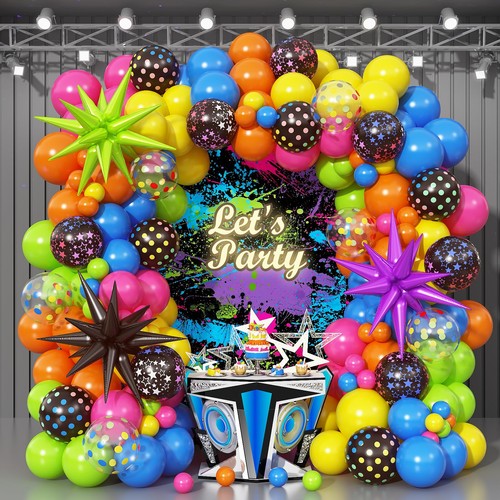 90s 80s neon balloon - neon,