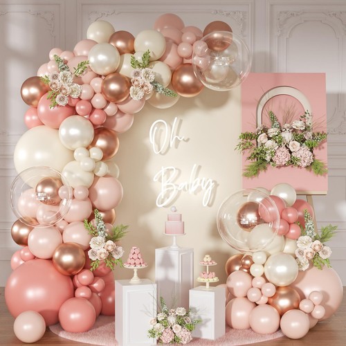 Dusty pink balloon arch - dusty, kit