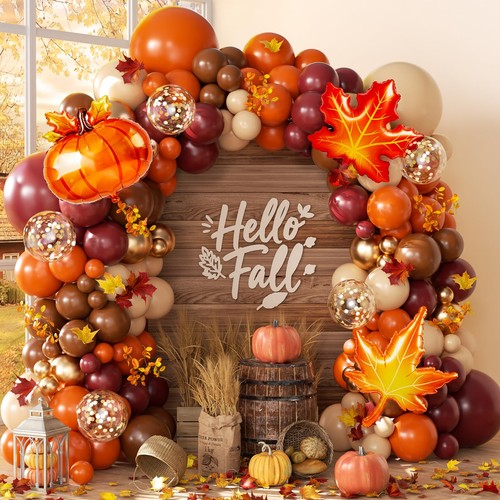 Fall balloon arch kit pumpkin - arch,