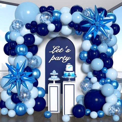 Blue balloon arch kit garland - blue,
