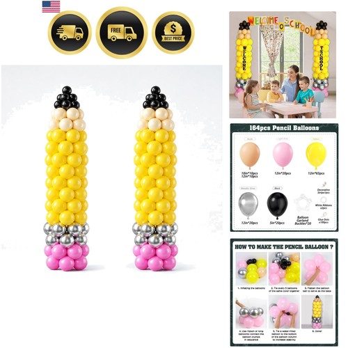 164pcs pencil balloon arch - pencil, kit