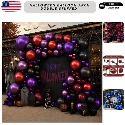Halloween balloon arch kit - balloon,