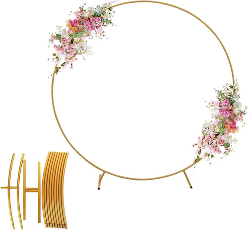 Golden metal round balloons - golden,