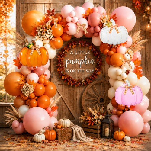 Little pumpkin baby shower - little,