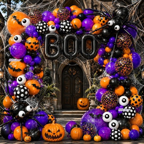 202pcs halloween balloon - halloween, arch