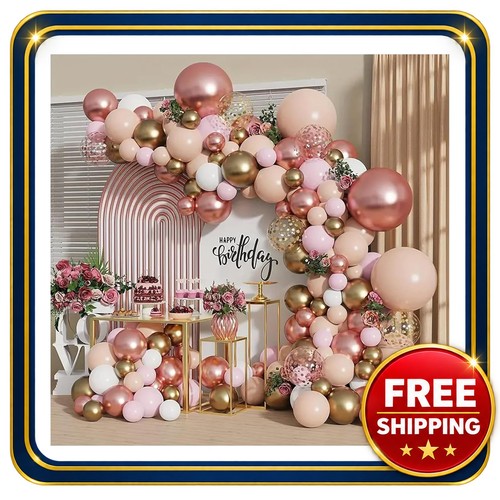 Balloon garland arch - arch, rose