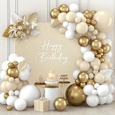 White Gold Balloon Arch Kit