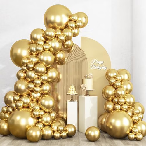 Rubfac gold balloons - gold,