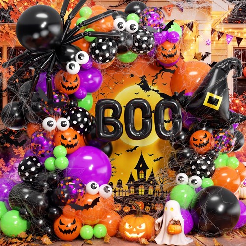 Halloween balloon arch kit - halloween,
