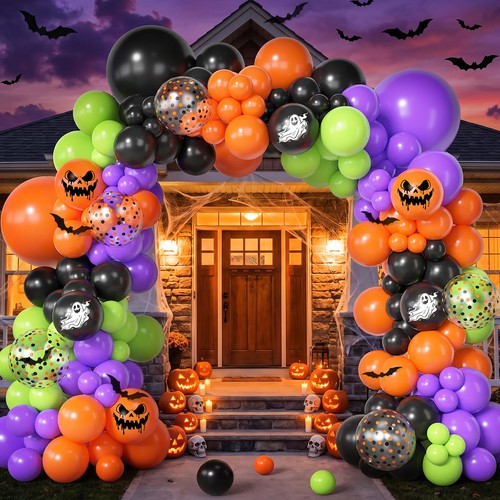 153pcs halloween balloon arch - balloon,