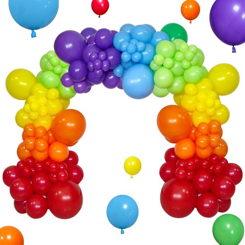 Rainbow balloon arch kit - balloon,