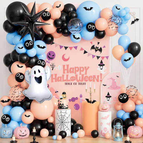 Halloween balloon garland - balloon,