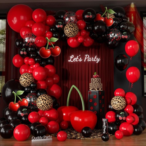 170pcs red and - 170pcs, black