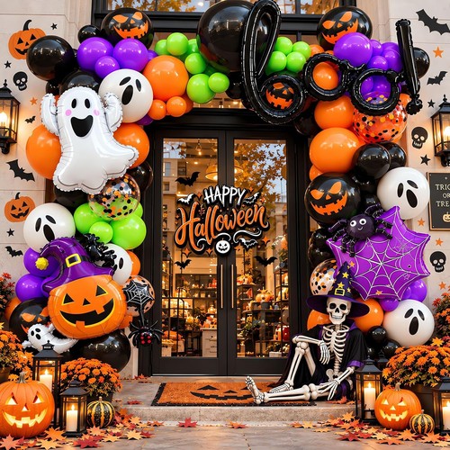 151pcs halloween balloon arch - halloween,