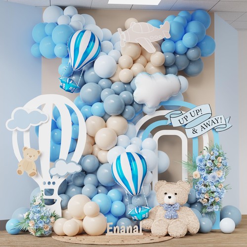 And away balloon - and, garland