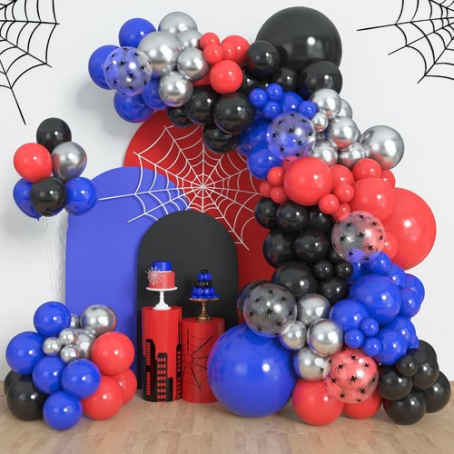 153pcs black red blue - black, balloon