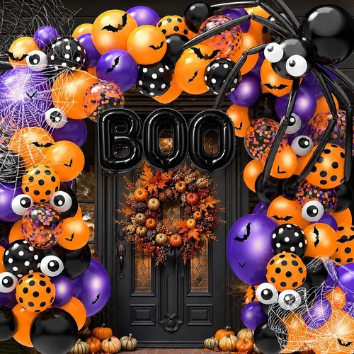 126 pcs halloween balloon arch - 126,
