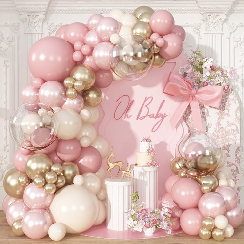 Dusty pink balloon garland - dusty,