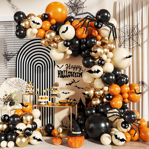 Halloween balloons arch kit - halloween,