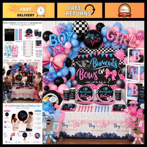 330pcs gender reveal balloon - 330pcs,