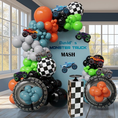 132pcs monster truck birthday - 132pcs,