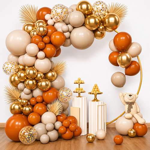 153pc burnt orange fall - orange,