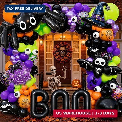 Halloween balloon arch kit - halloween,