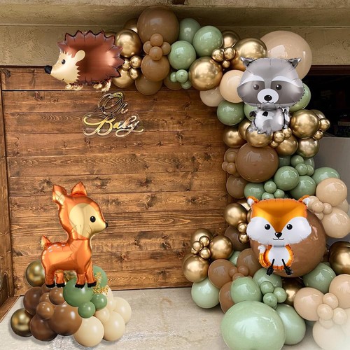 Woodland animals balloon - woodland,