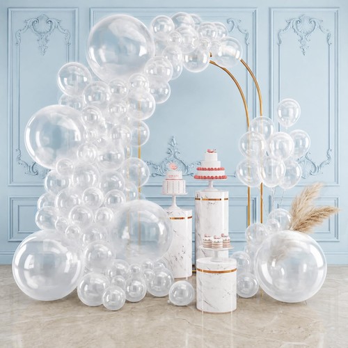 Clear balloons 154pcs - clear,