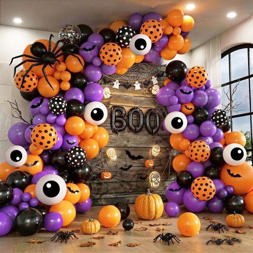 Halloween balloon arch garland - balloon,