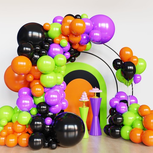 Halloween balloon arch - arch, kit