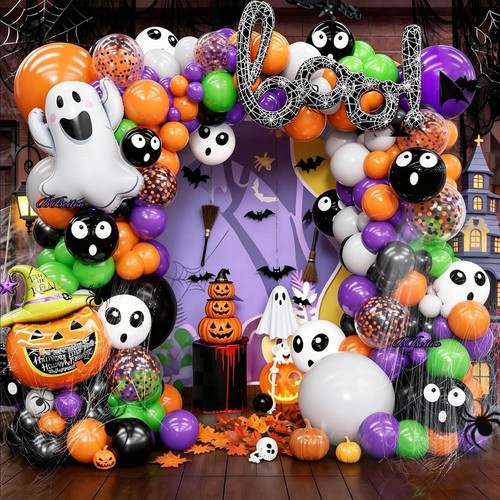 184pcs halloween balloon arch - balloon,