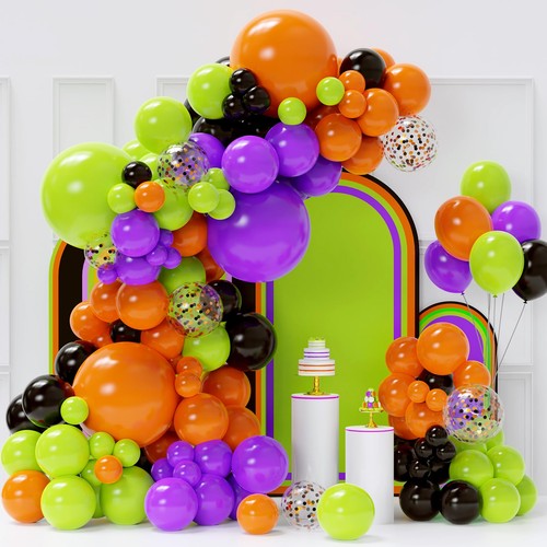 Halloween balloon arch - halloween,
