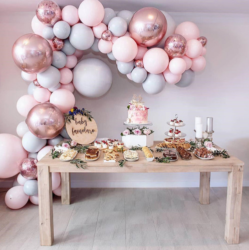167pcs pink balloon arch - pink,