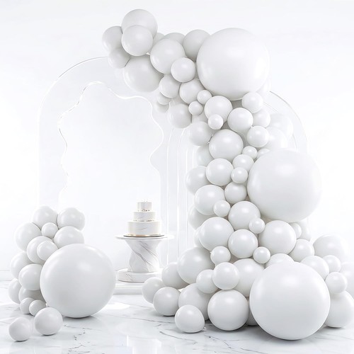 Rubfac white balloon arch kit - rubfac,