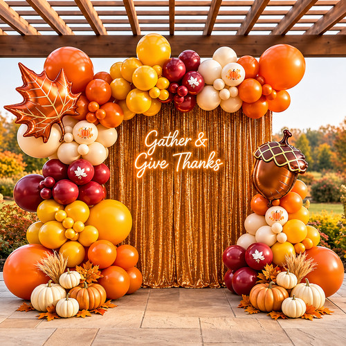 Fall thanksgiving balloon - thanksgiving,
